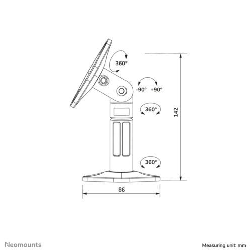 Neomounts SPEAKER-W100 Speaker holder - universal - full motion - Image 2
