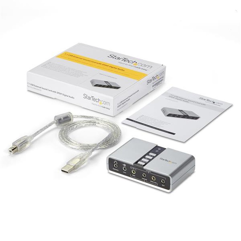 StarTech.com 7.1 USB Audio Adapter External Sound Card with SPDIF Digital Audio - Image 7