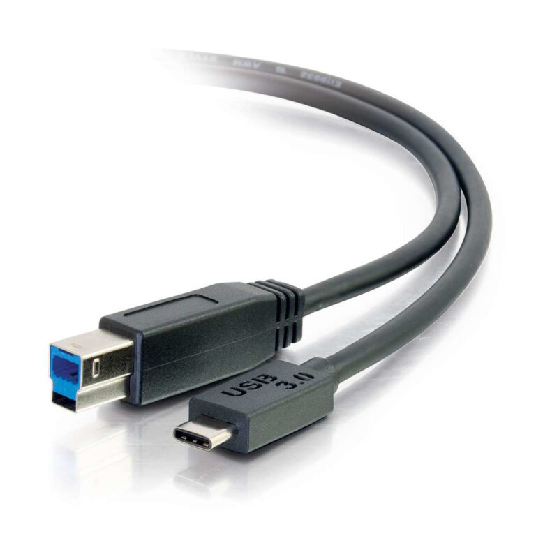 C2G 10ft, USB 3.0 Type C, USB B USB cable USB 3.2 Gen 1 (3.1 Gen 1) 3.048 m USB C Black