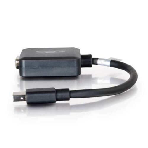 C2G 20cm Mini DisplayPort to VGA Adapter - Thunderbolt to VGA Converter M/F - Black - Image 2