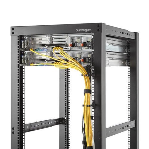 StarTech.com 1U Vertical Server Rack Cable Management D-Ring Hook - 1.8x3.9in (4.5x10cm) - Image 2