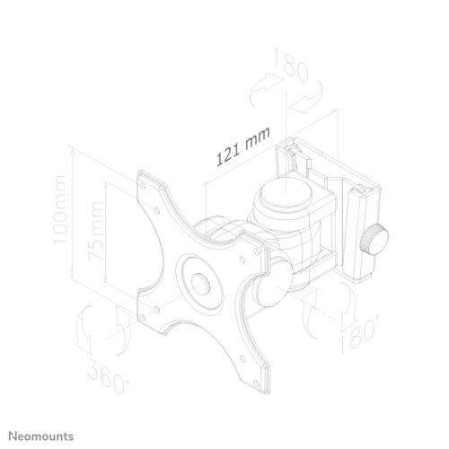 Neomounts FPMA-W250BLACK Monitor/TV mount wall 10-30" - full motion - Image 2