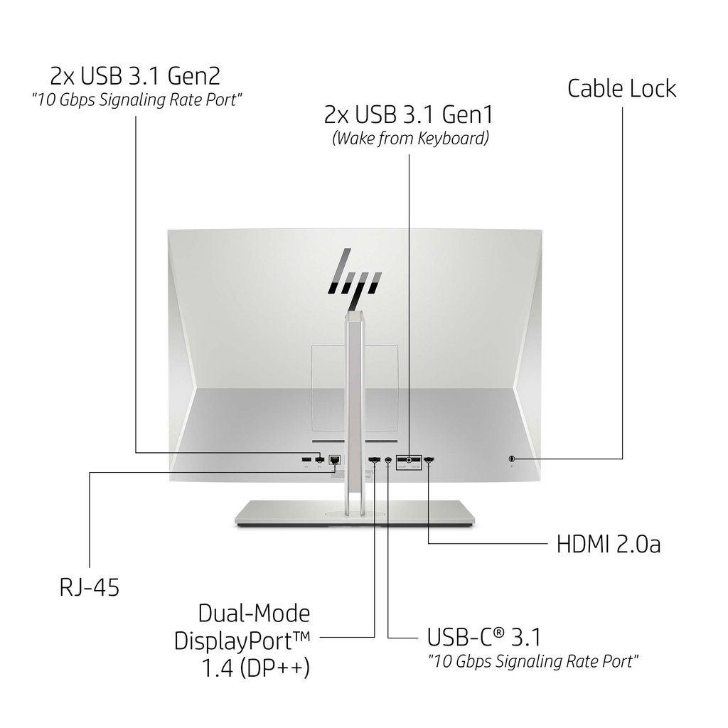 HP EliteOne 800 G6 24inch Intel® Core™ i5 i5-10500 60.5 cm (23.8") 1920 x 1080 pixels Touchscreen All-in-One PC 8 GB - Image 34