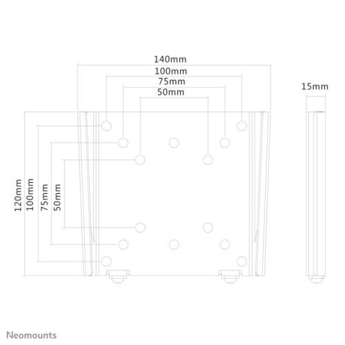 Neomounts FPMA-W25 Monitor/TV mount wall 10-30" - ultra-flat - Image 11
