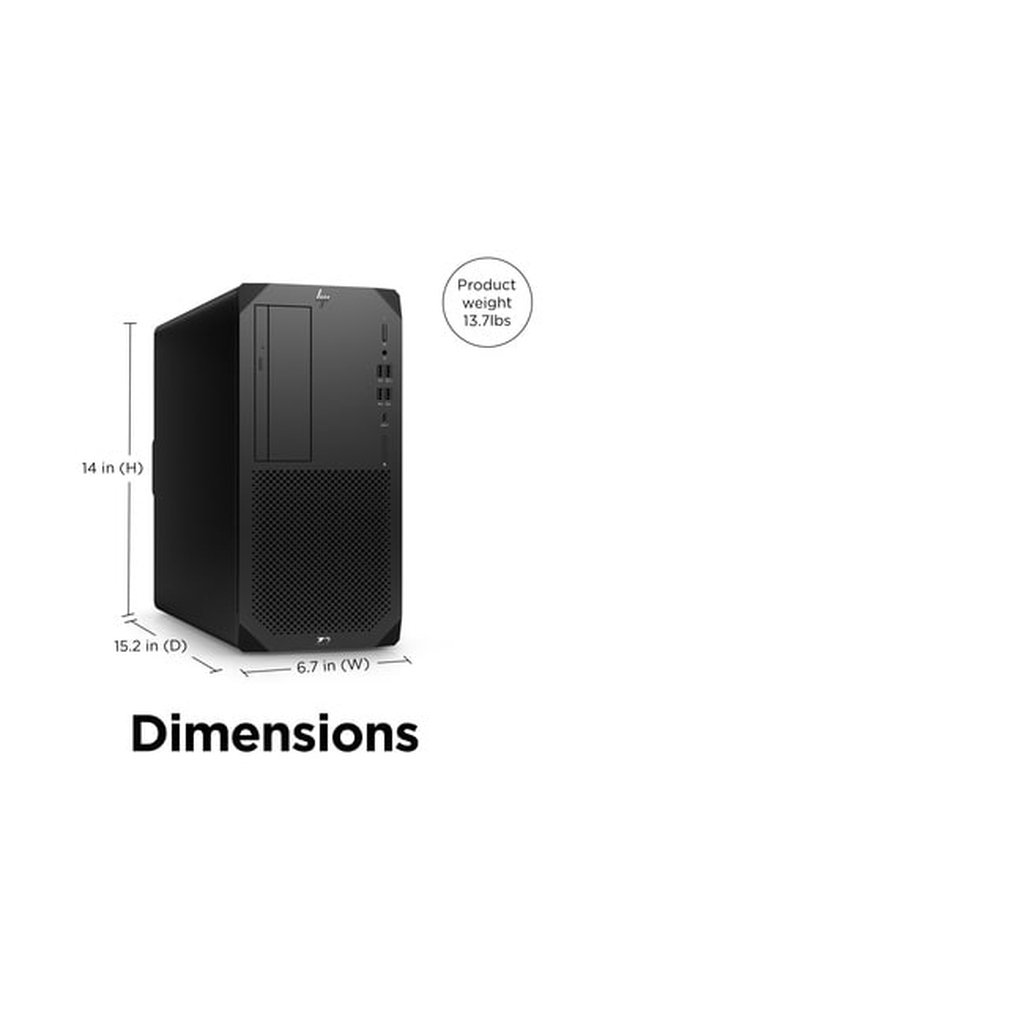 HP Z2 Tower G9 Intel® Core™ i7 i7-12700K 16 GB DDR5-SDRAM 512 GB SSD Windows 11 Pro Workstation Black - Image 13