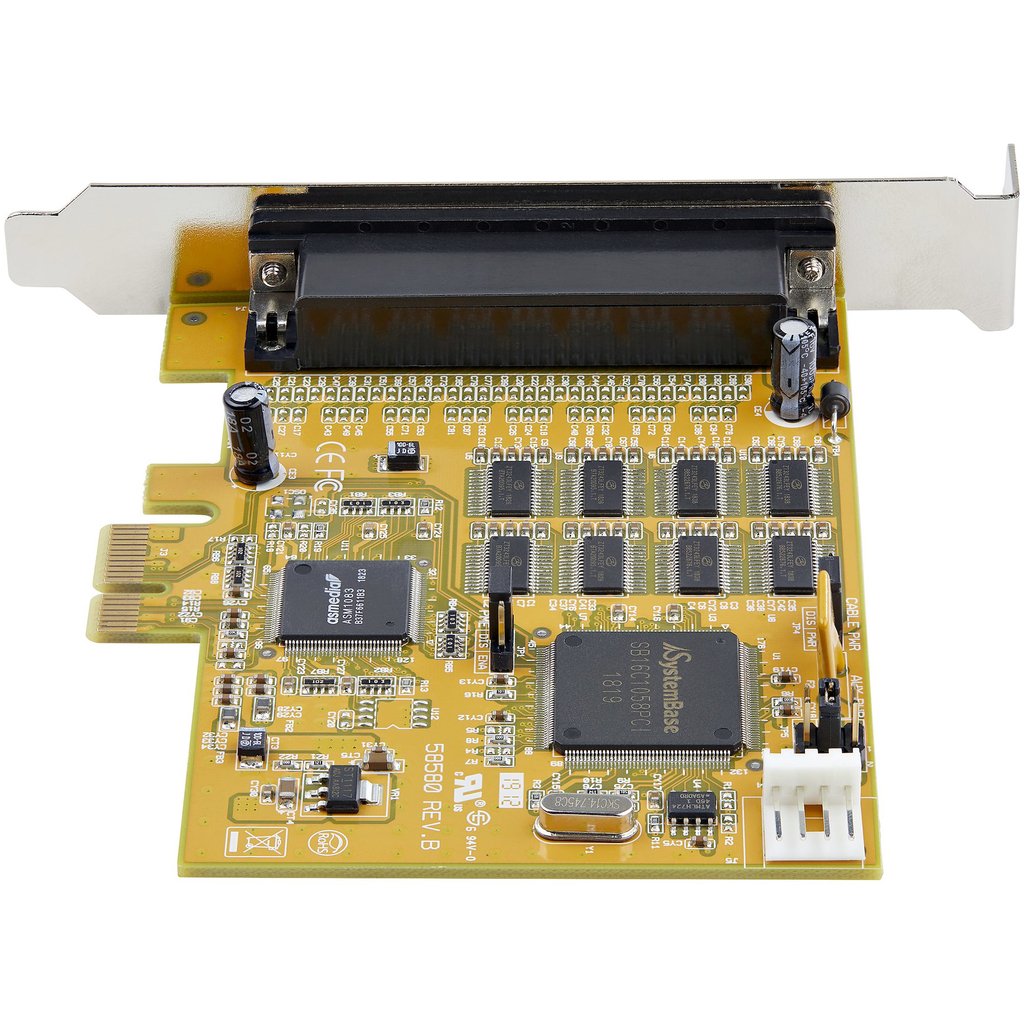 StarTech.com 8-Port PCI Express RS232 Serial Adapter Card, PCIe RS232 Serial Card, 16C1050 UART, Multiport Serial DB9 Controlle - Image 3