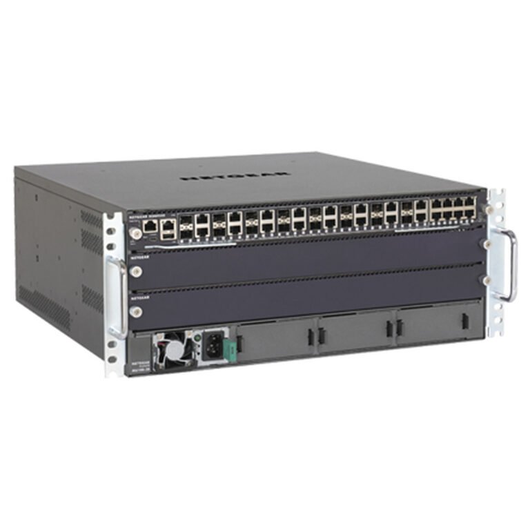 NETGEAR M6100-24X3 Managed L3 Gigabit Ethernet (10/100/1000) 4U Black, Grey