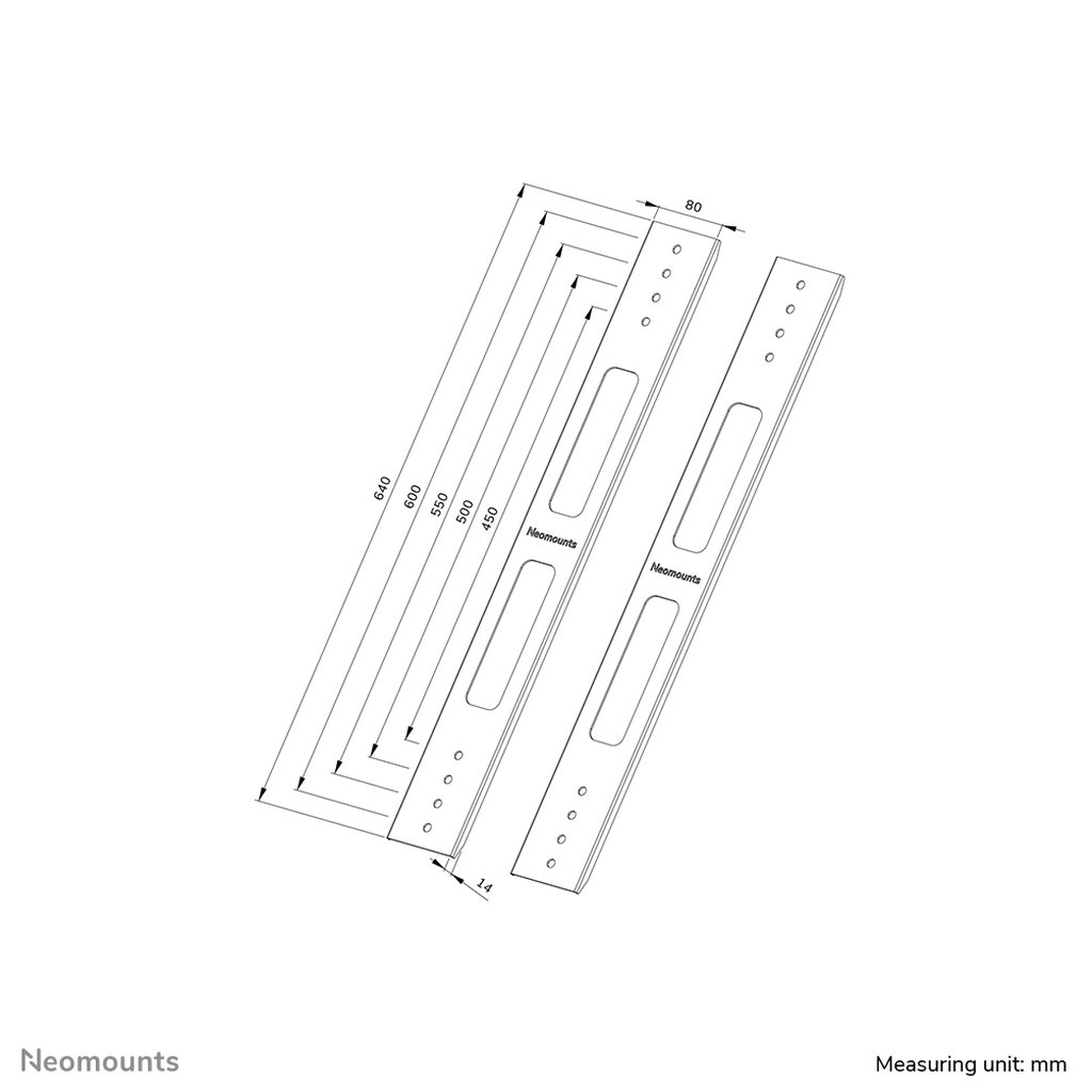 Neomounts AWL-250BL16 VESA extension kit - Image 6