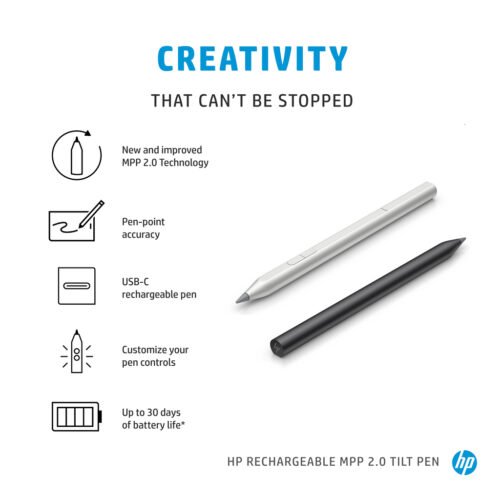 HP Rechargeable MPP 2.0 Tilt Pen (Black) - Image 6