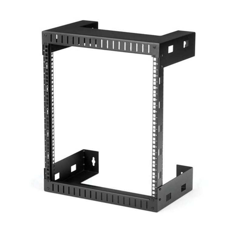 StarTech.com 12U 19" Wall Mount Network Rack - 12" Deep 2 Post Open Frame Server Room Rack for Data/AV/IT/Computer Equipment/Pa