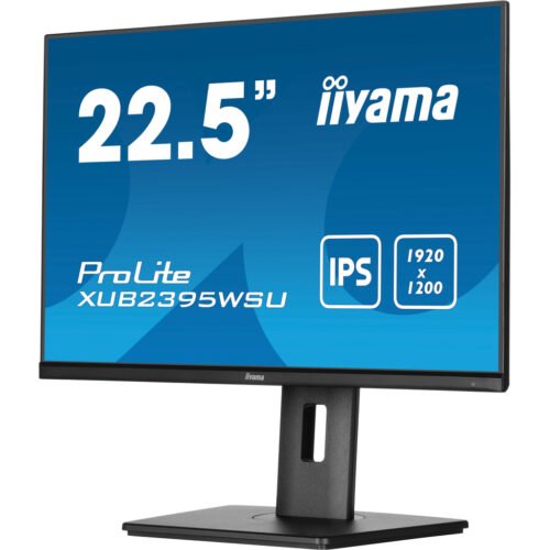 iiyama ProLite 22.5” 1920 x 1200 monitor featuring IPS panel technology and a height adjustable stand - Image 5