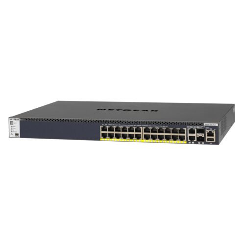NETGEAR M4300-28G-PoE+ Managed L2/L3/L4 10G Ethernet (100/1000/10000) Power over Ethernet (PoE) 1U Black - Image 2