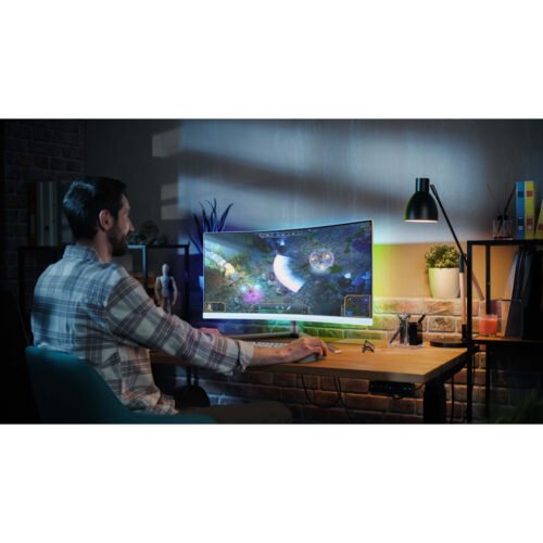 Philips 34M2C5501A/00 computer monitor 86.4 cm (34") 3440 x 1440 pixels Wide Quad HD LCD White - Image 9