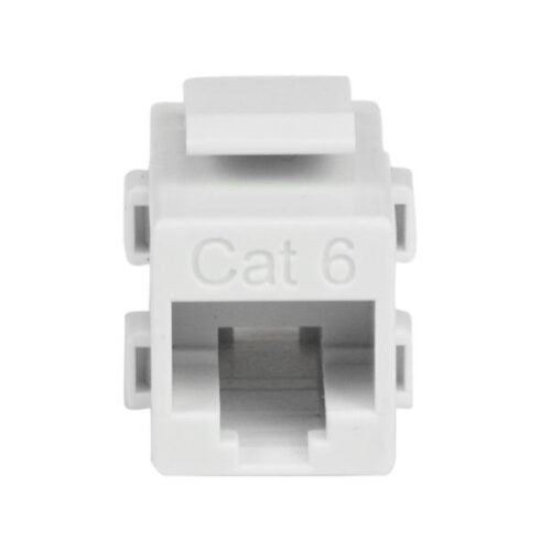 StarTech.com White Cat 6 RJ45 Keystone Jack Network Coupler - F/F - Image 2