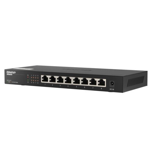 QNAP QSW-1108-8T network switch Unmanaged 2.5G Ethernet (100/1000/2500) Black - Image 6