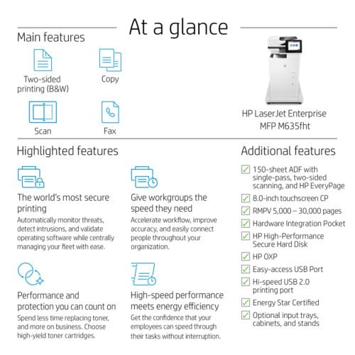HP LaserJet Enterprise MFP M635fht - Image 16