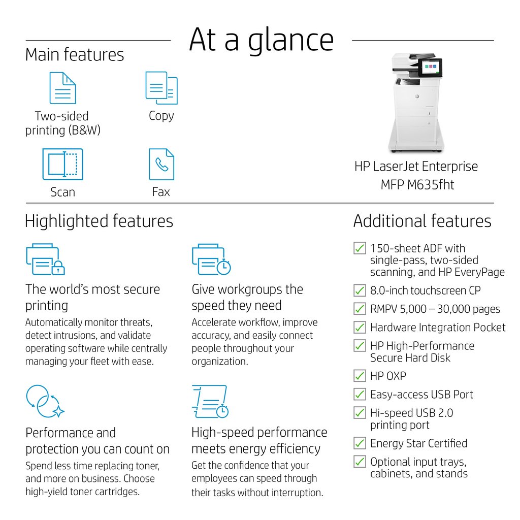 HP LaserJet Enterprise MFP M635fht - Image 16