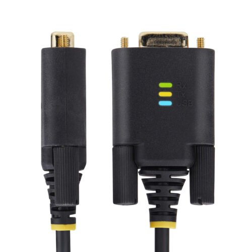 StarTech.com 3ft (1m) USB to Null Modem Serial Adapter Cable, Interchangeable DB9 Screws/Nuts, COM Retention, USB-A to RS232, F - Image 8