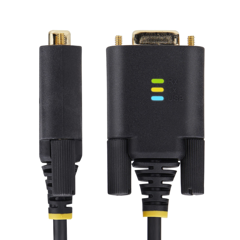 StarTech.com 13ft (4m) 2-Port USB to Serial Adapter Cable, Interchangeable DB9 Screws/Nuts, COM Retention, USB-A to DB9 RS232, - Image 6