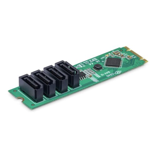 StarTech.com 4-Port M.2 to SATA Adapter Card, M.2 PCIe 3.0 to SATA HDD/SSD Expansion Card, ASM1064 Chipset, M.2 NVMe to 4x HDD/ - Image 4