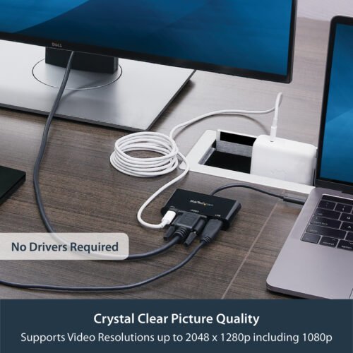 StarTech.com USB-C VGA Multiport Adapter - USB 3.0 Port - 60W PD - Image 12
