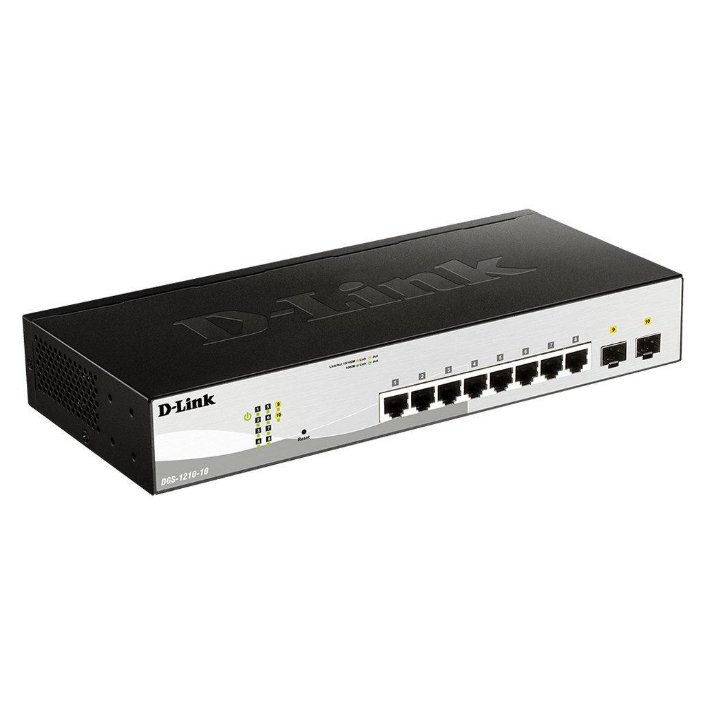 D-Link 10-Port Gigabit Smart Managed Switch with 2 SFP ports - Image 2