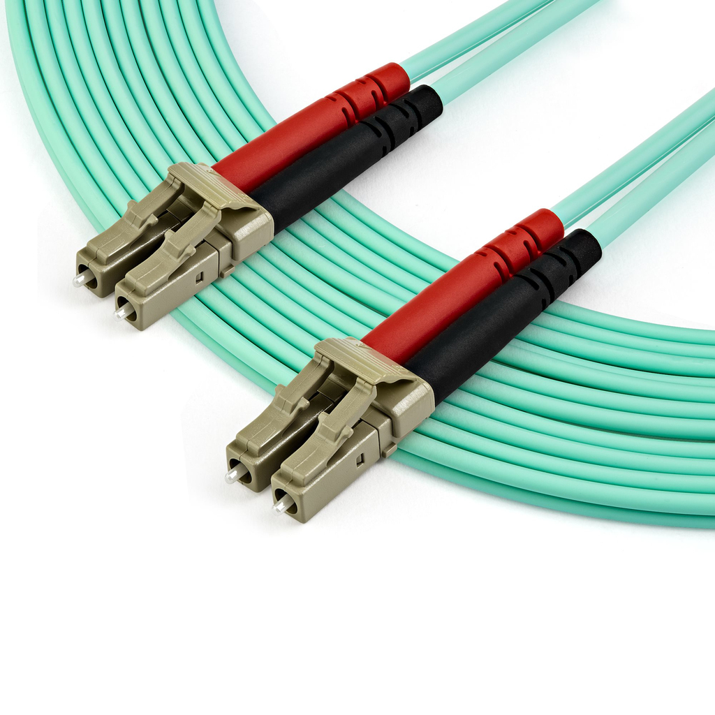 StarTech.com 7m (22ft) LC/UPC to LC/UPC OM3 Multimode Fiber Optic Cable, Full Duplex 50/125µm Zipcord Fiber Cable, 100G, Low I - Image 3
