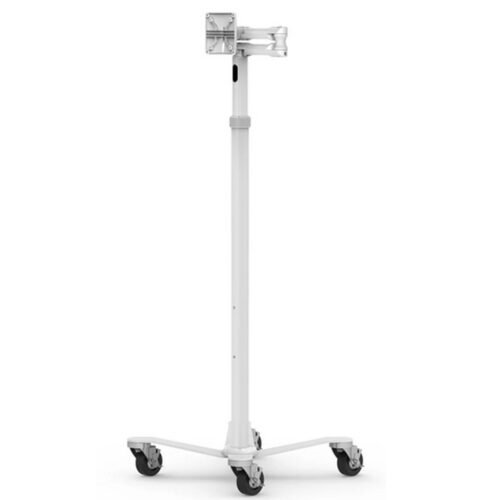 Compulocks iPad mini 8.3" Space Enclosure Medical Rolling Cart Extended White - Image 3