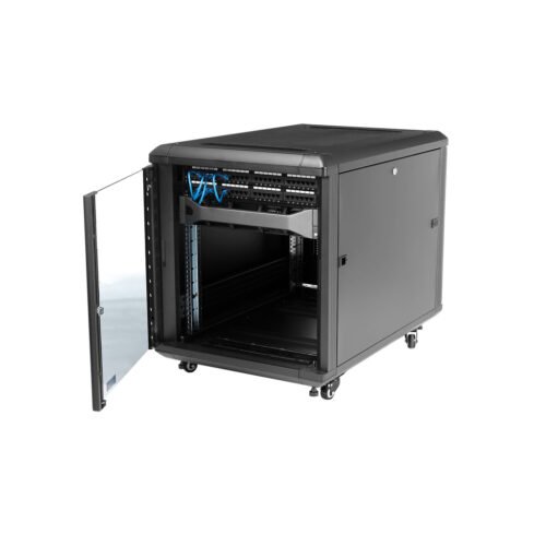 StarTech.com 4-Post 12U Server Rack Cabinet, Lockable 19" Data Rack Cabinet for Computer / AV / IT Equipment, Office / Home Net - Image 3