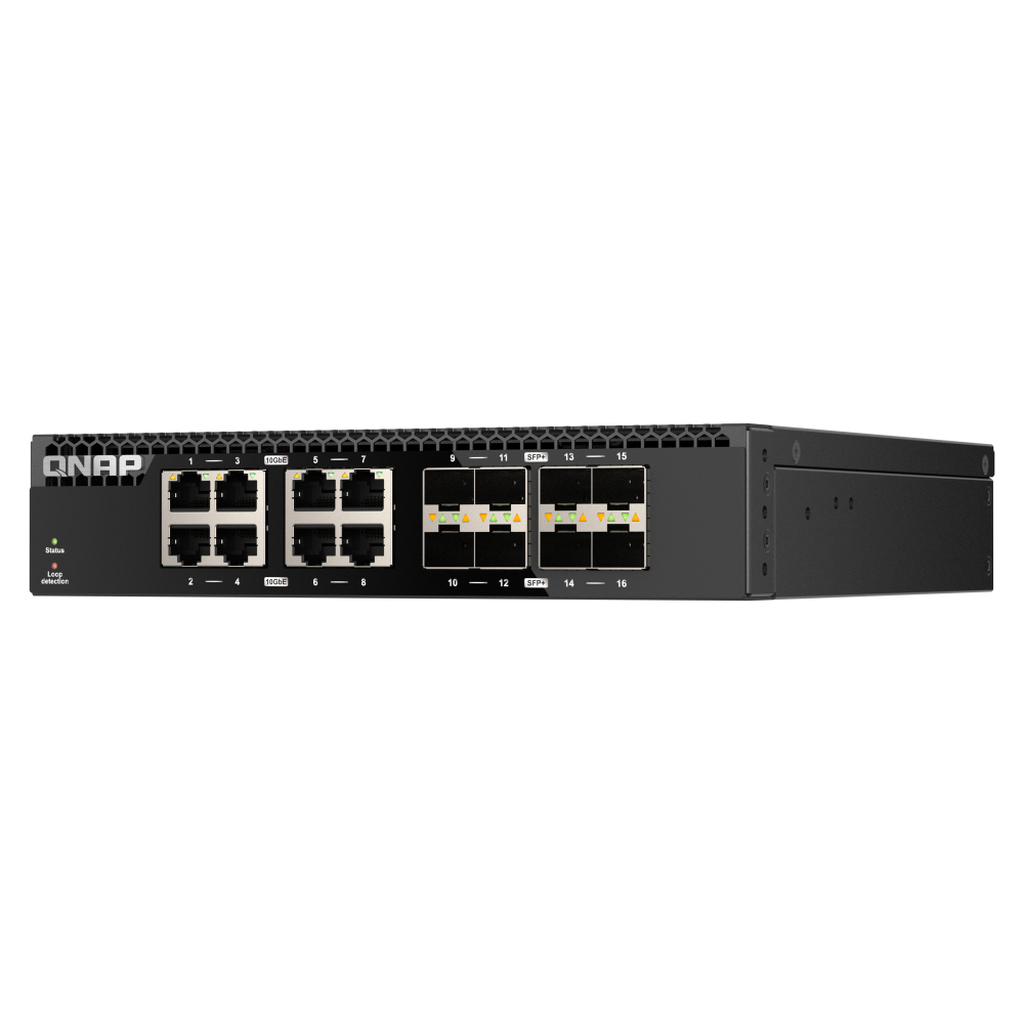 QNAP QSW-3216R-8S8T network switch Unmanaged L2 10G Ethernet (100/1000/10000) Black - Image 2