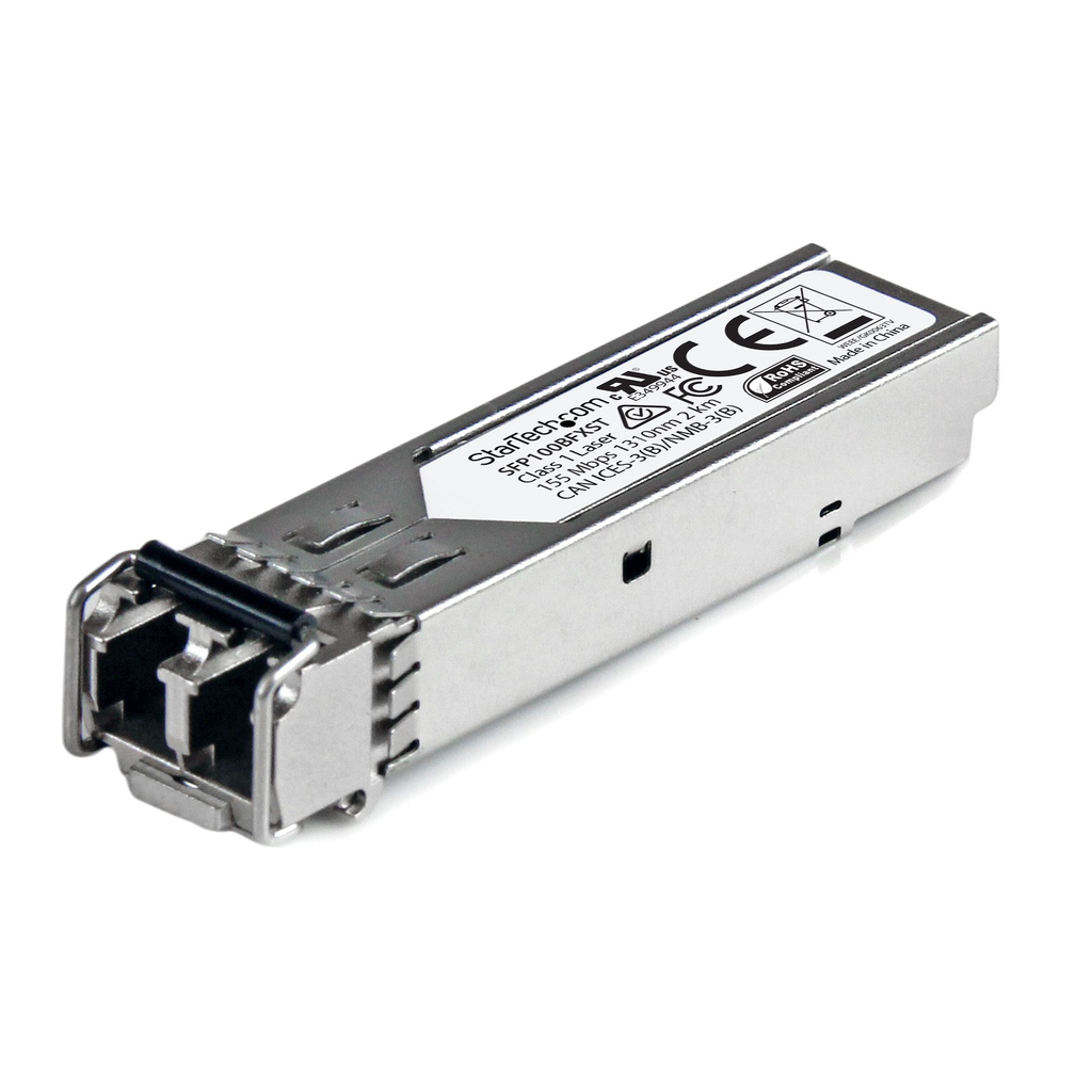 StarTech.com MSA Compliant SFP Transceiver Module - 100BASE-FX~MSA Uncoded SFP Module - 100BASE-FX - 100MbE Multi Mode Fiber (M
