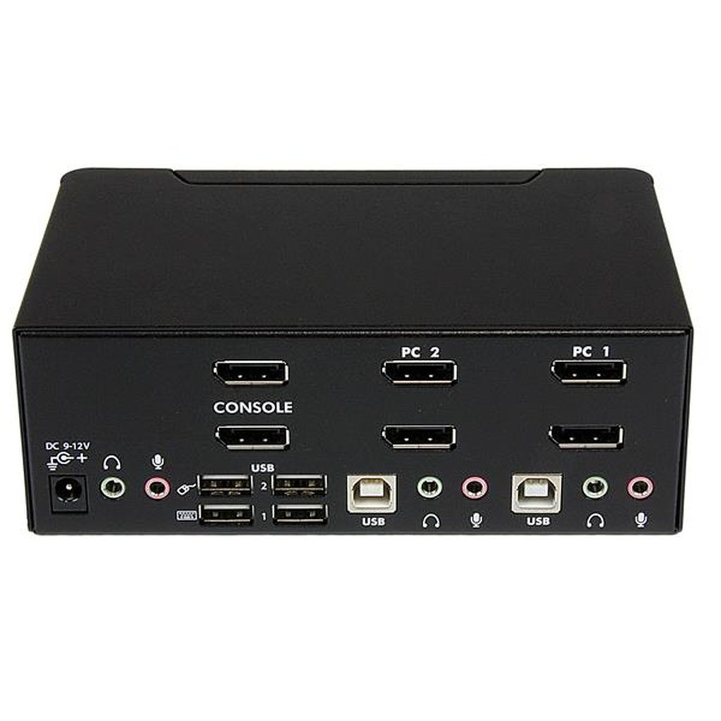 StarTech.com 2 Port Dual DisplayPort USB KVM Switch with Audio & USB 2.0 Hub - Image 5