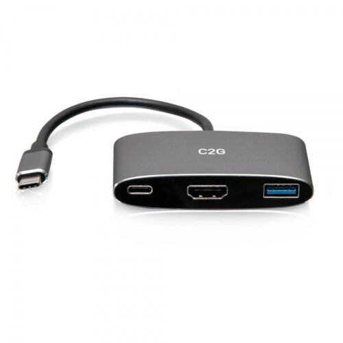 C2G USB-C 3-in-1 Mini Dock with HDMI, USB-A, and USB-C Power Delivery up to 100W - 4K 60Hz - Image 4