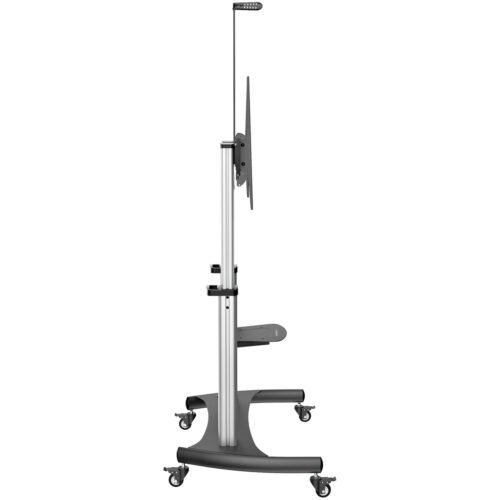 StarTech.com Mobile TV Stand - Heavy Duty TV Cart for 60-100" Display (100kg/220lb) - Height Adjustable Rolling Flat Screen Flo - Image 5