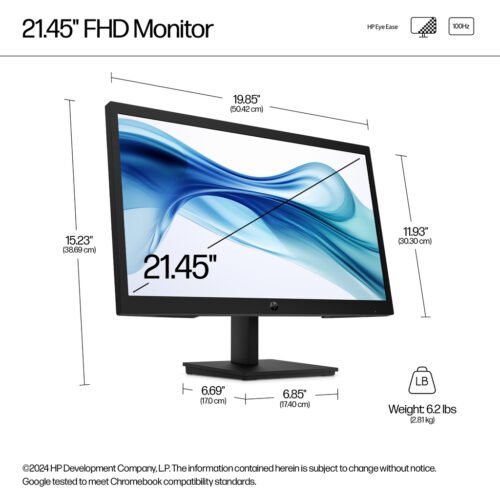 HP Series 3 Pro 21.45 inch FHD Monitor - 322pv - Image 5
