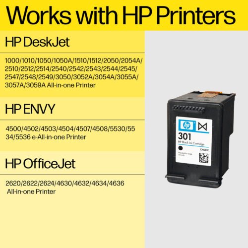 HP 301 Black Original Ink Cartridge - Image 8