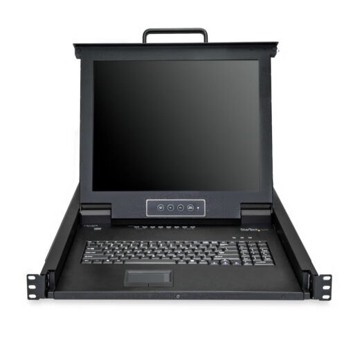StarTech.com 8 Port Rackmount KVM Console w/ 6ft Cables - Integrated KVM Switch w/ 17" LCD Monitor - Fully Featured 1U LCD KVM - Image 4