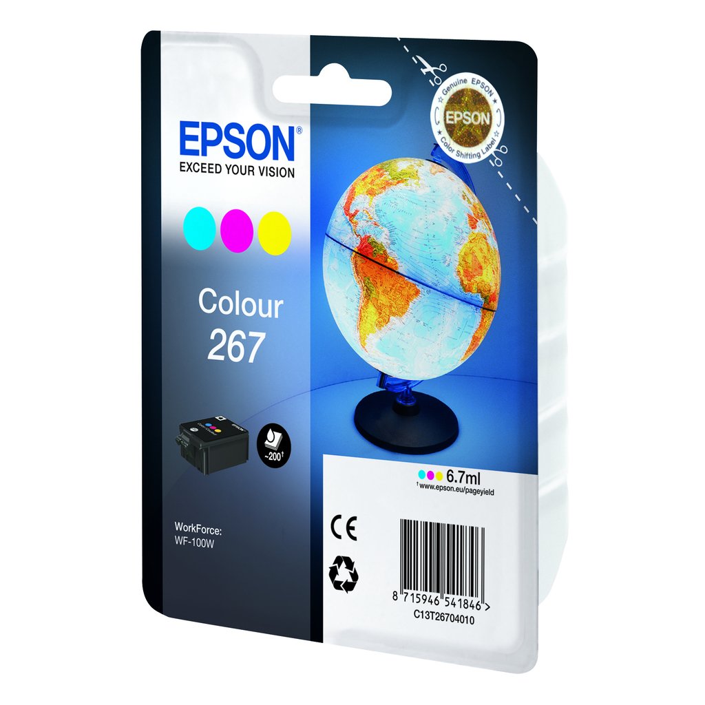 Epson Globe Singlepack Colour 267 ink cartridge - Image 2