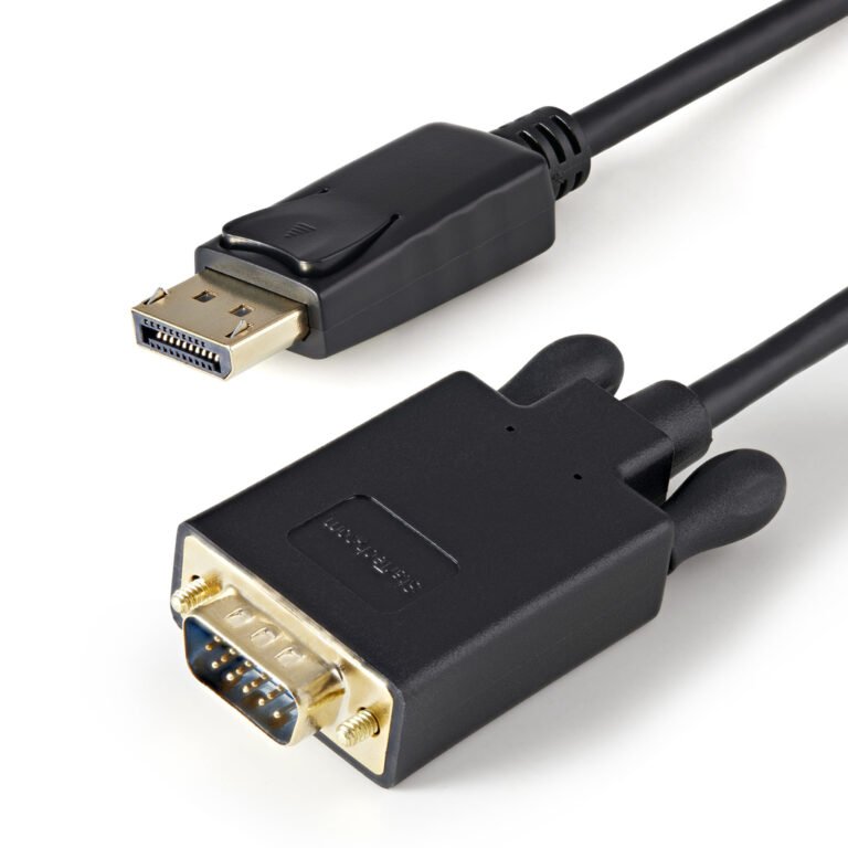 StarTech.com 3ft (1m) DisplayPort to VGA Cable - Active DisplayPort to VGA Adapter Cable - 1080p Video - DP to VGA Monitor Cabl