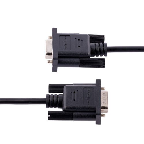 StarTech.com 3m RS232 Serial Null Modem Cable, Crossover Serial Cable w/Al-Mylar Shielding, DB9 Serial COM Port Cable Female to - Image 4