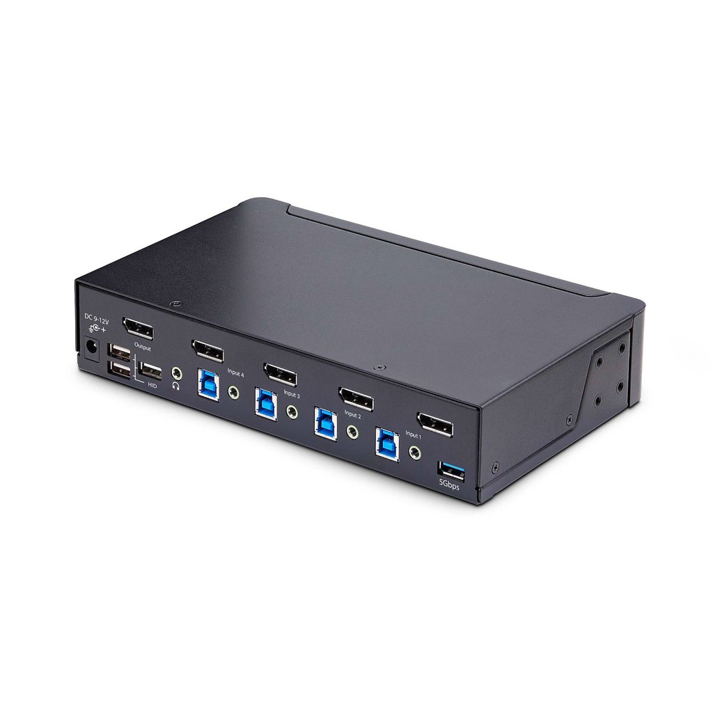 StarTech.com 4-Port DisplayPort KVM Switch, 8K 60Hz / 4K 144Hz, Single Display, DP 1.4, 2x USB 3.0 Ports, 4x USB 2.0 HID Ports, - Image 6