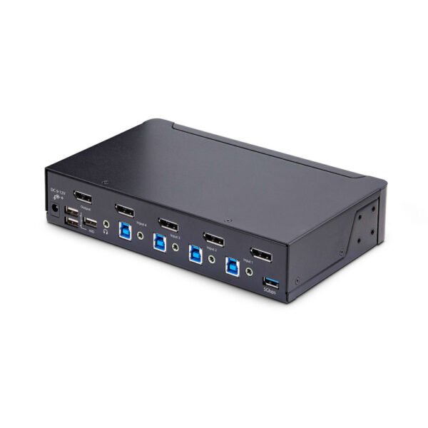 StarTech.com 4-Port DisplayPort KVM Switch, 8K 60Hz / 4K 144Hz, Single Display, DP 1.4, 2x USB 3.0 Ports, 4x USB 2.0 HID Ports, - Image 5