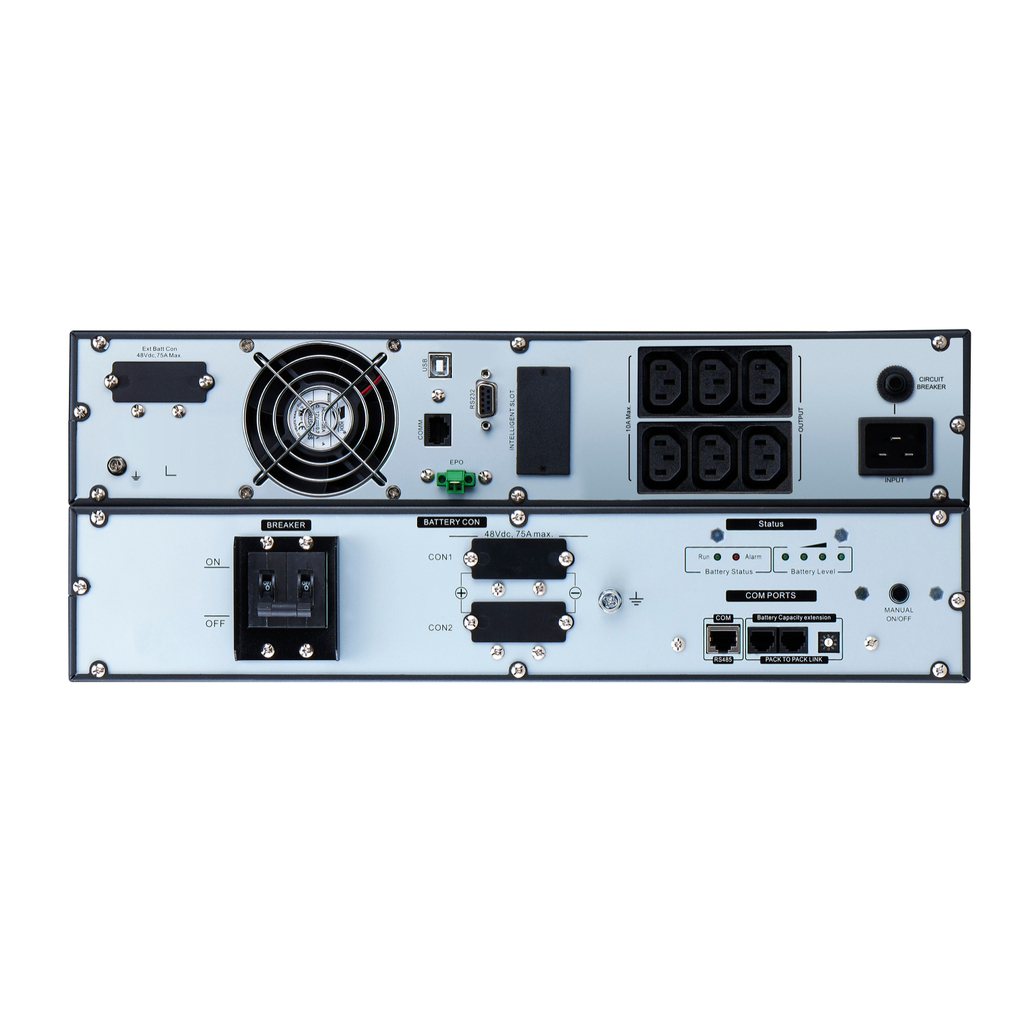 APC Easy UPS On-Line, 2000VA, Lithium-ion, Rack/Tower 4U, 230V, 6 IEC C13 outlets, Intelligent Card Slot, Extended runtime, W/ - Image 2