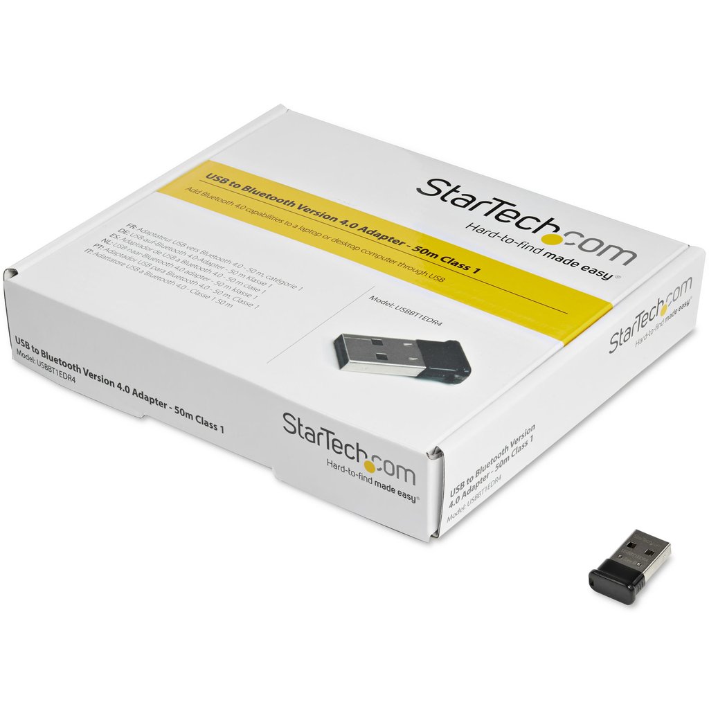 StarTech.com Mini USB Bluetooth 4.0 Adapter - 50m (165ft) Class 1 EDR Wireless Dongle - Image 3