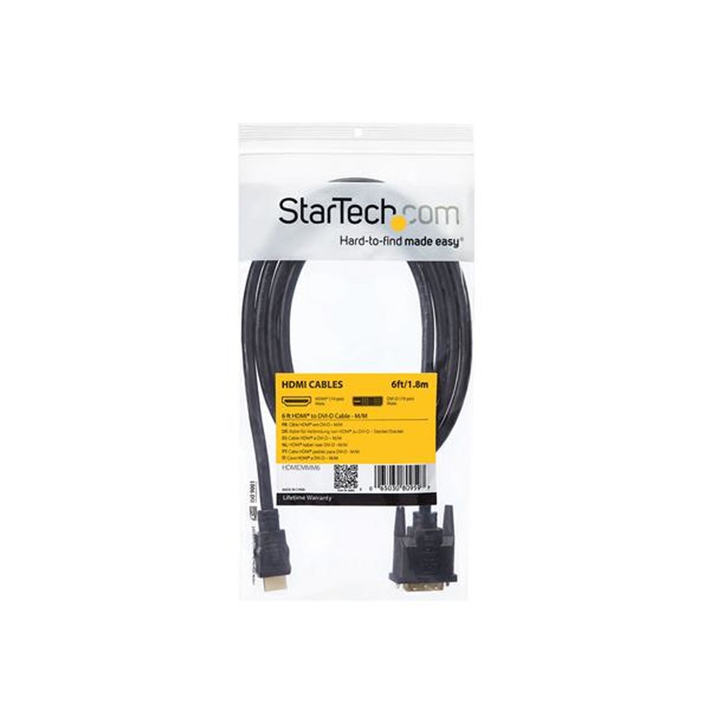 StarTech.com 6 ft HDMI to DVI-D Cable - M/M - Image 2