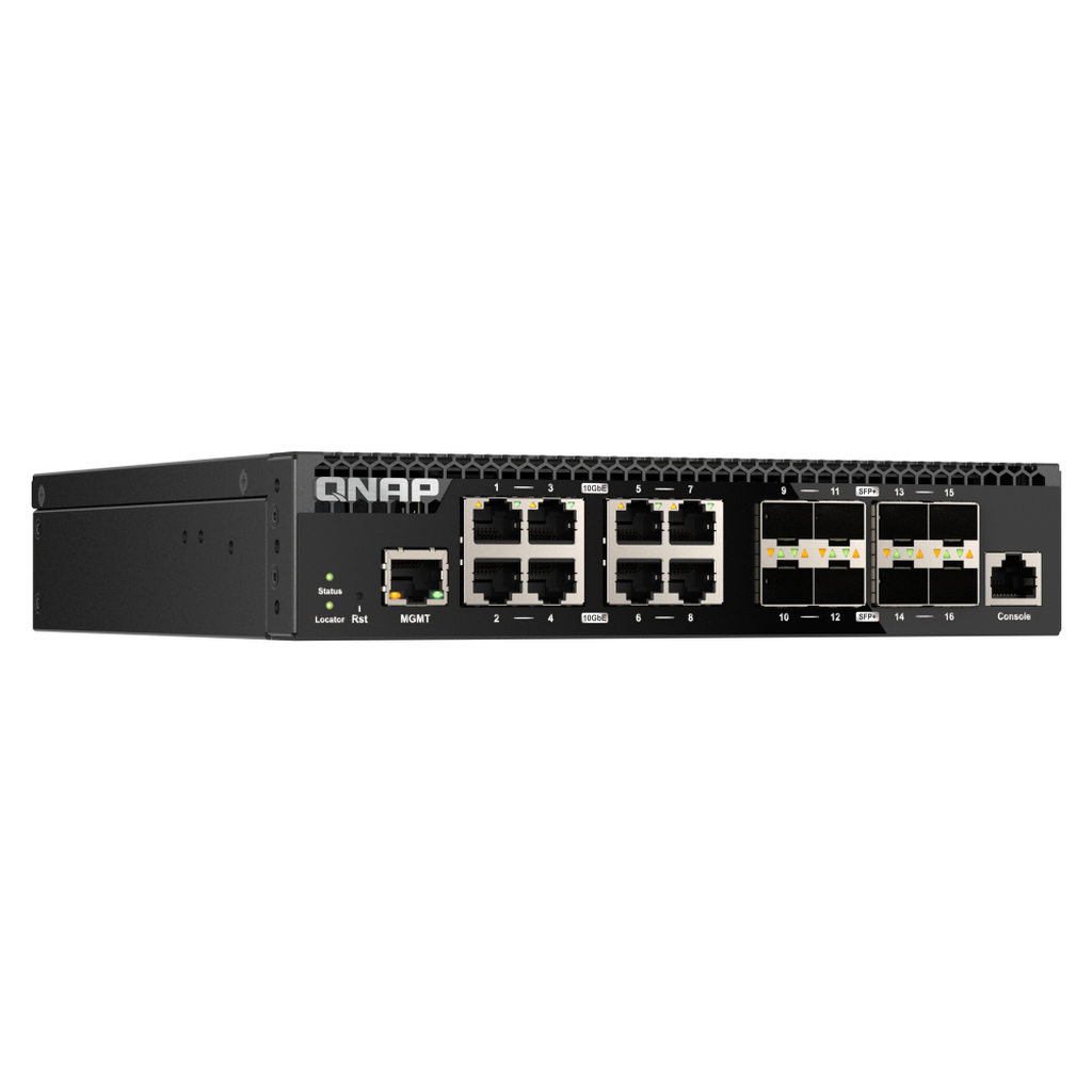 QNAP QSW-M3216R-8S8T network switch Managed L2/L3 10G Ethernet (100/1000/10000) 1U Black - Image 3