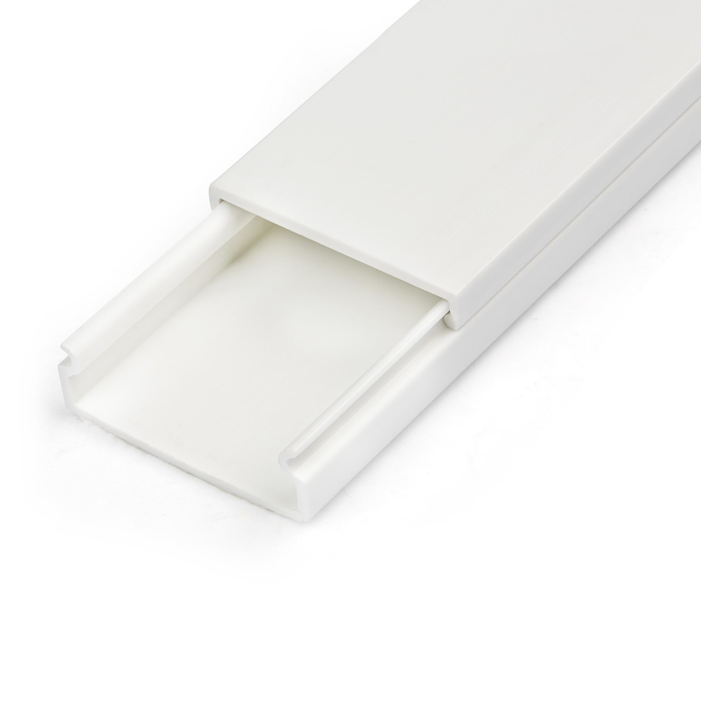 StarTech.com Solid Cable Management Raceway with Adhesive Tape & Cover, 1-1/4"(32mm)W x 3/8"(11mm)H - 3ft(1m) length, PVC Netwo - Image 4