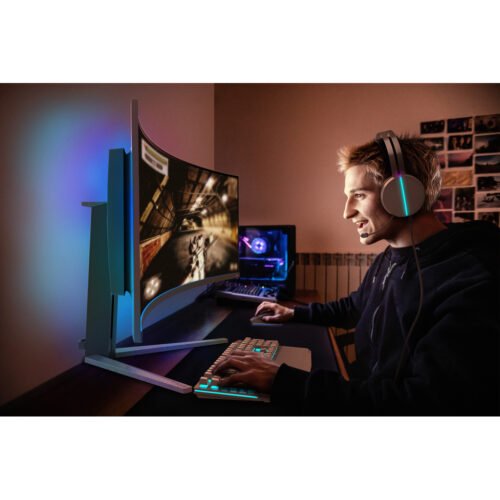 Philips Evnia 8000 49M2C8900L/00 computer monitor 124.2 cm (48.9") 5120 x 1440 pixels Dual QHD QD-OLED White - Image 2