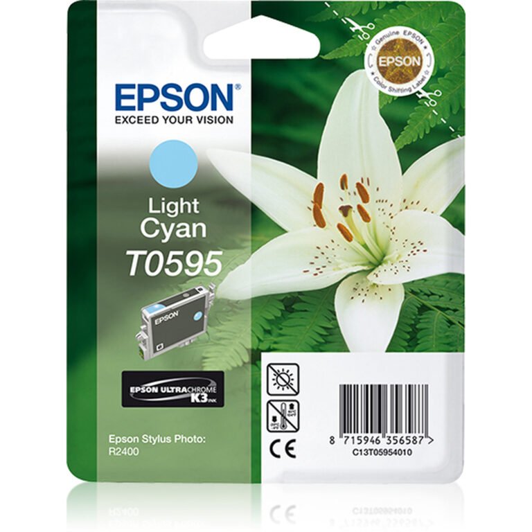 Epson Singlepack Light Cyan T0595 Ultra Chrome K3