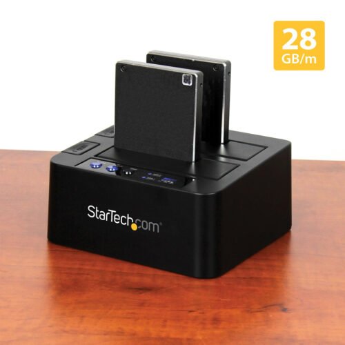 StarTech.com Standalone Hard Drive Duplicator, Dual Bay HDD/SSD Cloner/Copier, USB 3.1 (10Gbps) to SATA III HDD/SSD Docking Sta - Image 13
